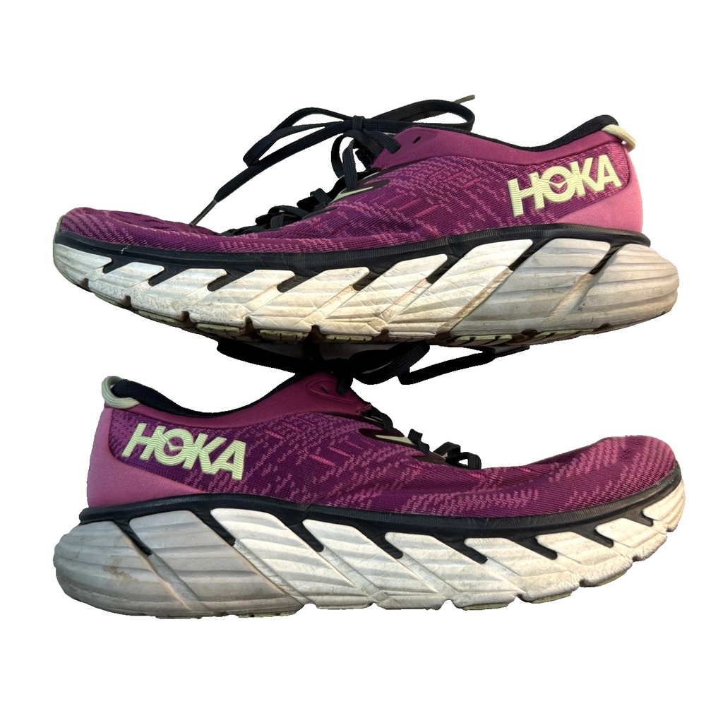 HOKA ONE Gaviota 4 Womens Size 11 Purple Running Shoes Sneakers Stability